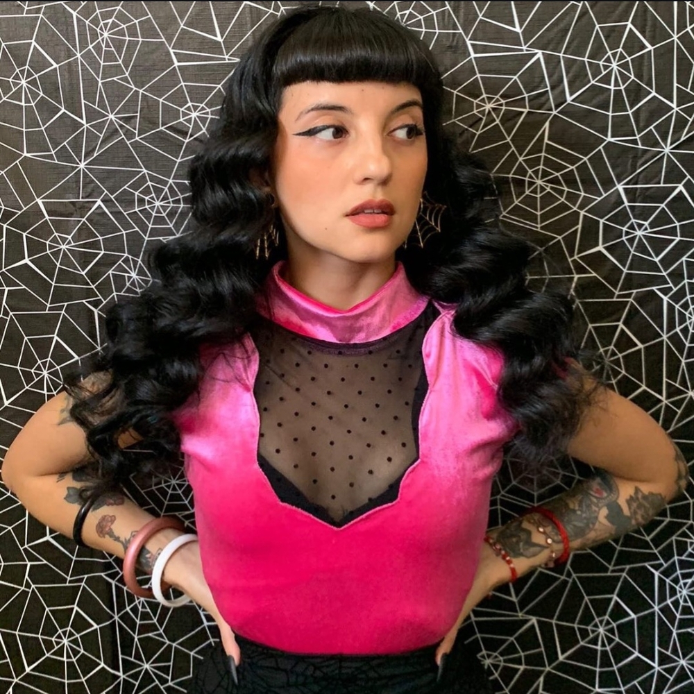 Bonsai Kitten Pink Malibu Barbie Velvet Top